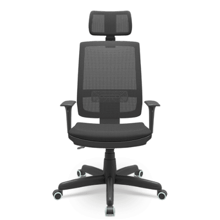 CADEIRA BRIZZA PRESIDENTE C/ ENCOSTO DE CABEÇA ERGONÔMICA